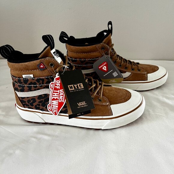 VANS Sk8-Hi MTE-2 Insulated, Chipmunk Leopard, Womens 11 / Mens 9.5 ✨ BRAND NEW - Picture 2 of 8